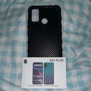 G51 Plus Black Carbon Fiber Phone Case